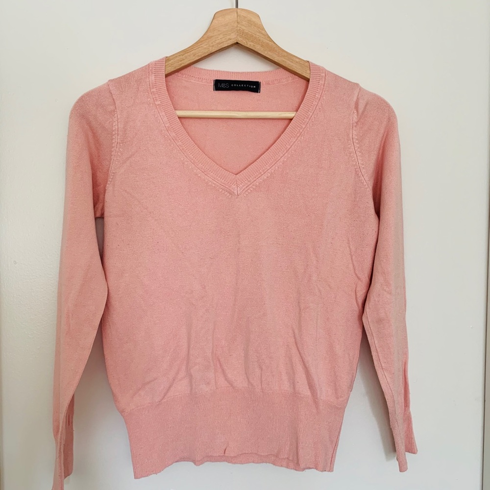 2 for $15 Marks and spencer salmon pink knit top S